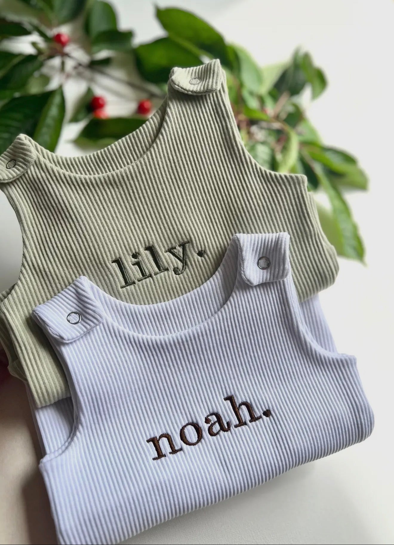 Personlized Baby Dungarees Romper