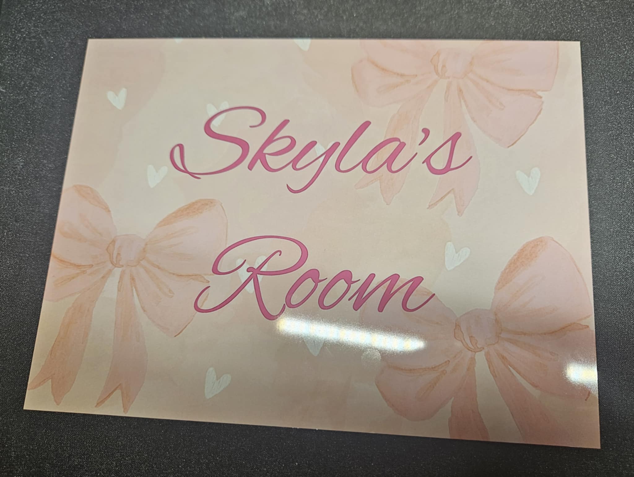 Personalised Room Sign