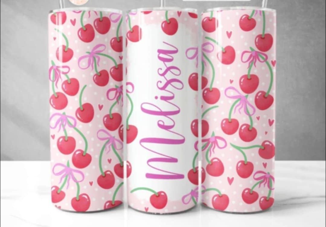 Cherry Personlised 20oz tumbler