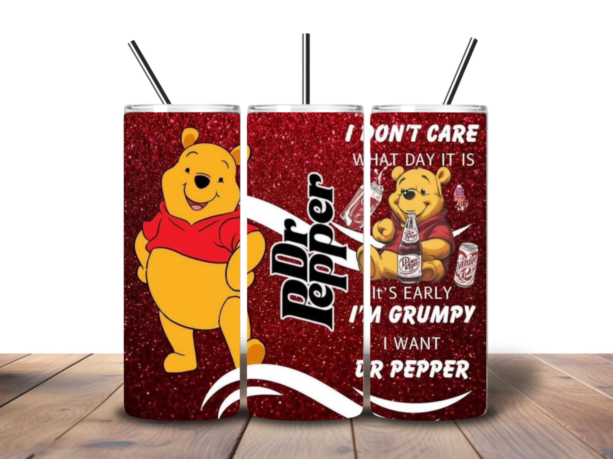 Winnie the Pooh/dr pepper tumbler