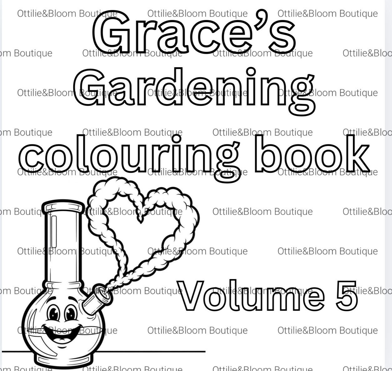 Gardening Personlised Colouring Book - VOL 5