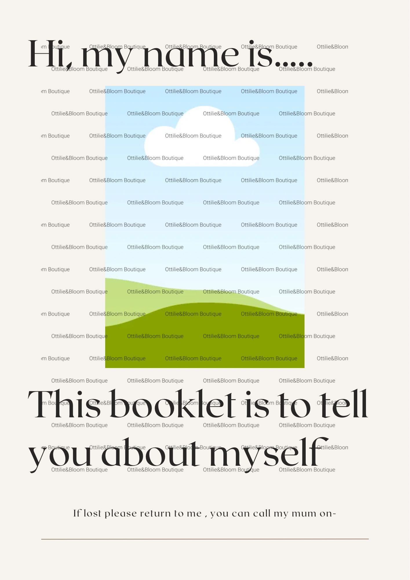 SEN BOOKLET