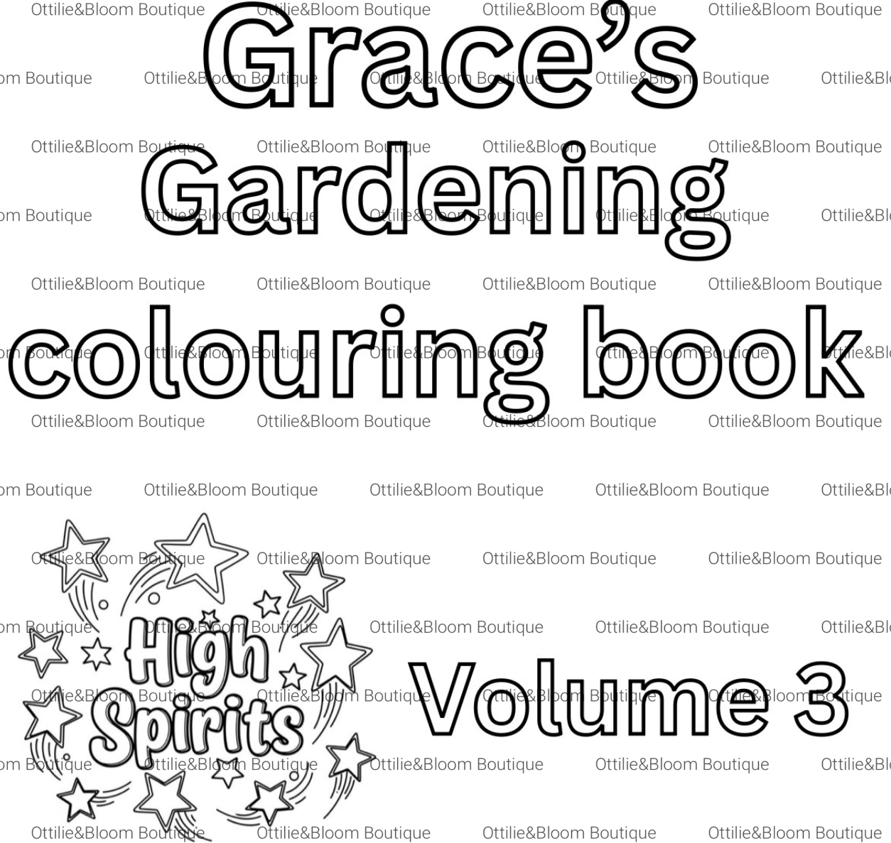 Gardening Personlised colouring book- VOL 3