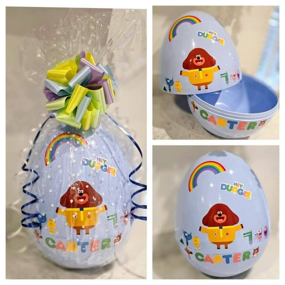 Hey duggee fillable Easter egg personalised