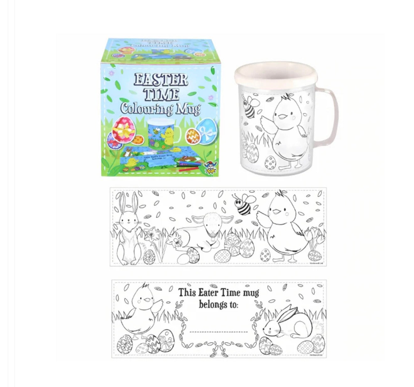 Easter colouring mug