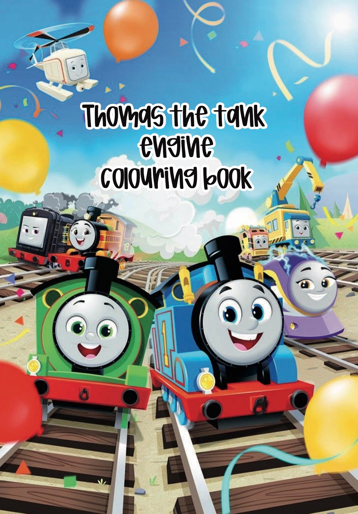 Thomas the tank engine colouring book A4