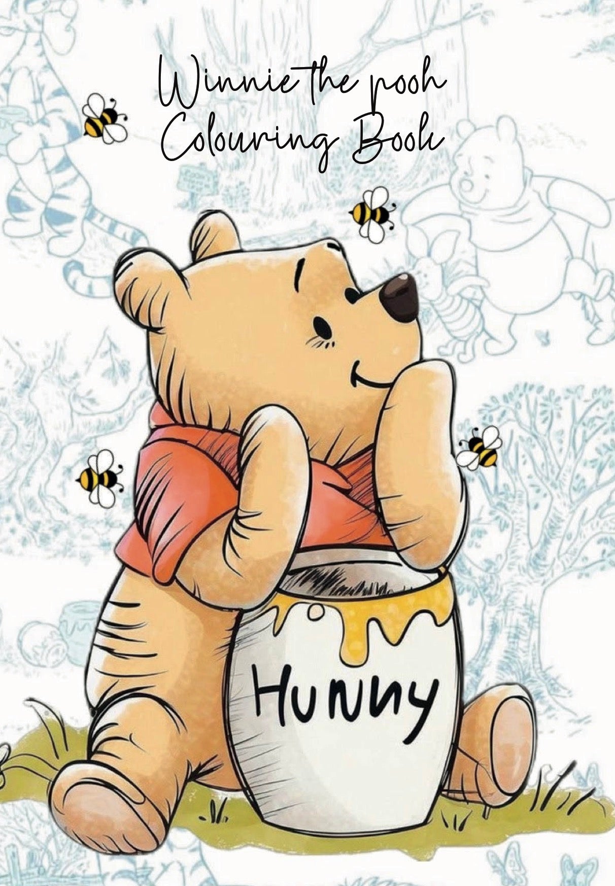 Winnie the Pooh colouring book A4