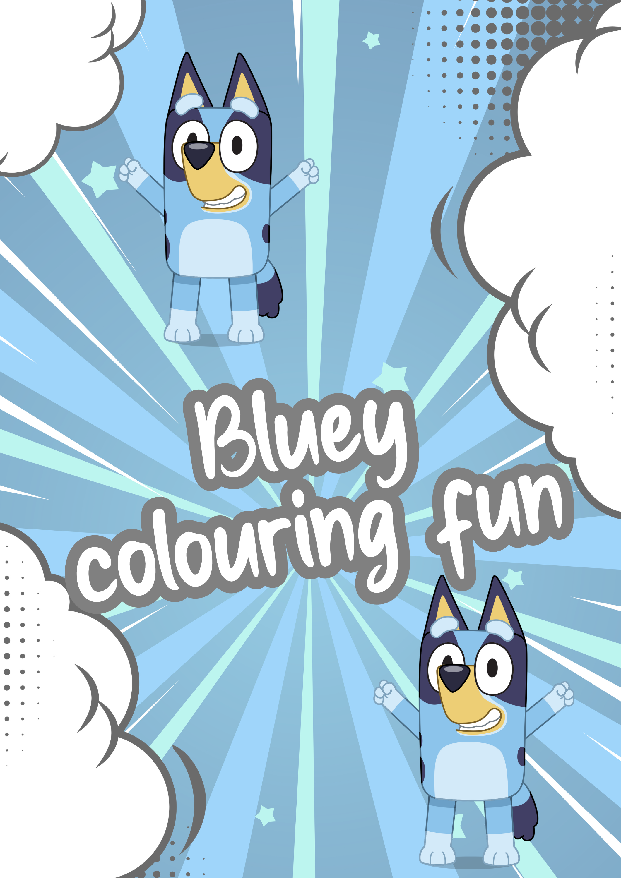 Bluey colouring book a4
