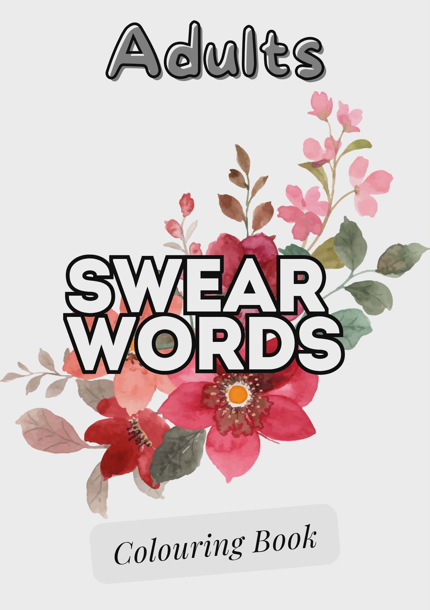 Adult swear words personalised A4