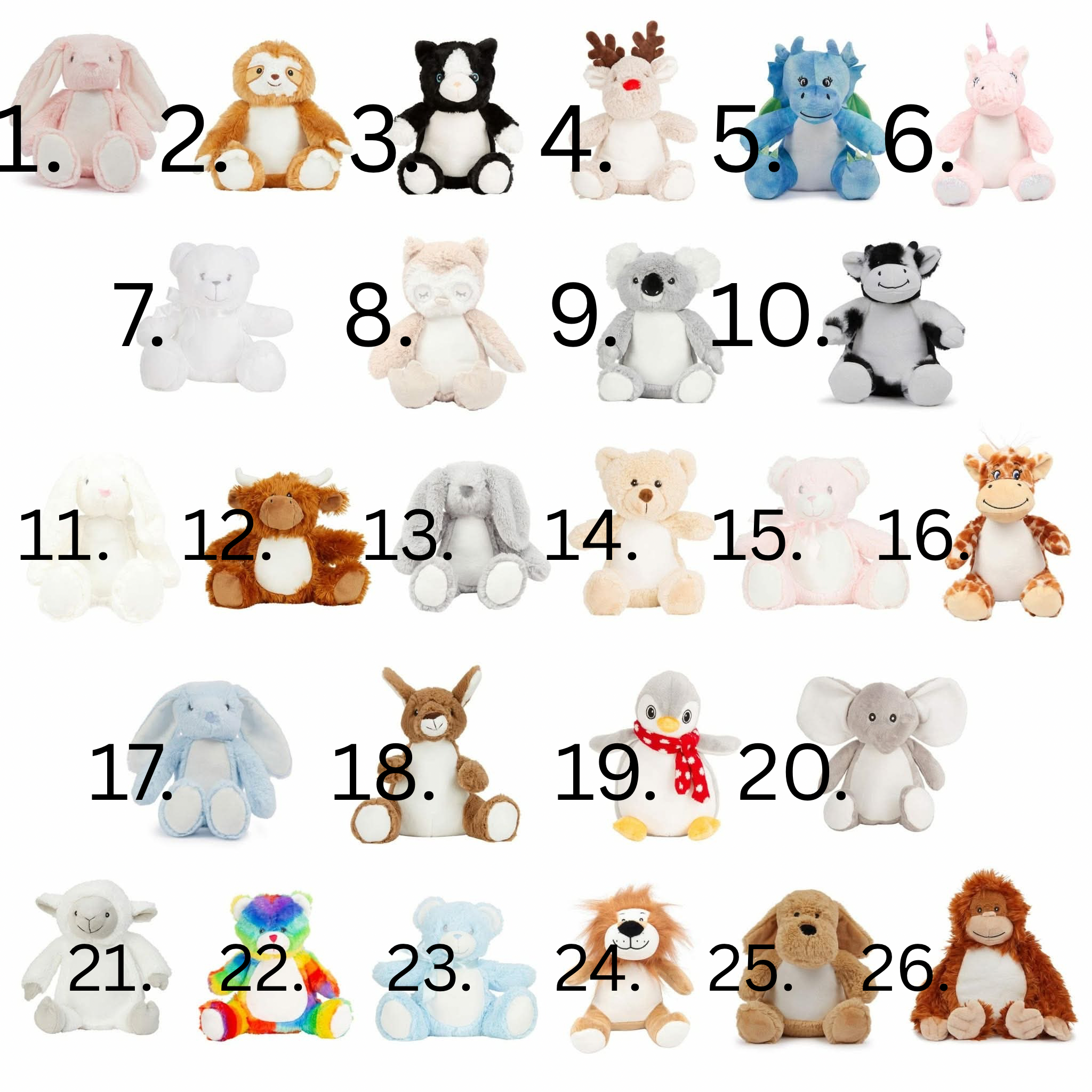 Mini Personlised teddys