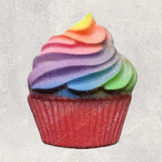 Cup cake bath bomb