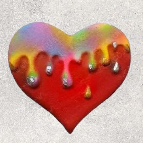 Love heart bath bomb