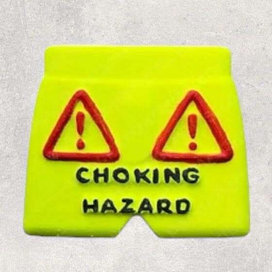 Choking hazard bath bomb