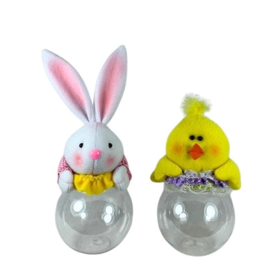 EASTER BUNNY OR CHICK SWEET CANDY JAR - ASSORTED
