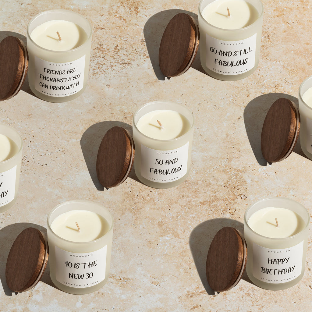 50th Birthday Candle - Luxury Vanilla Soy 220g | 50th Birthday Gift