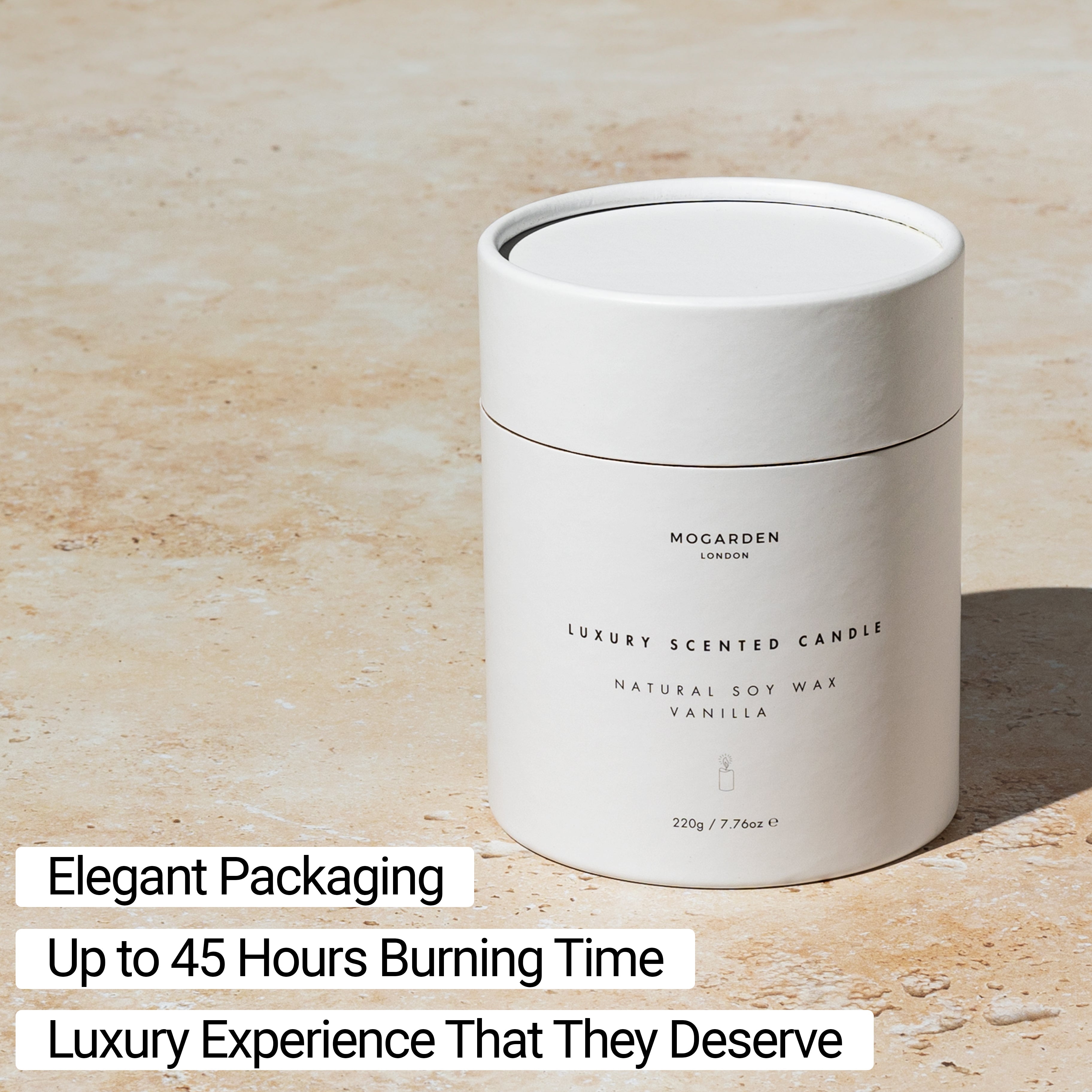 50th Birthday Candle - Luxury Vanilla Soy 220g | 50th Birthday Gift