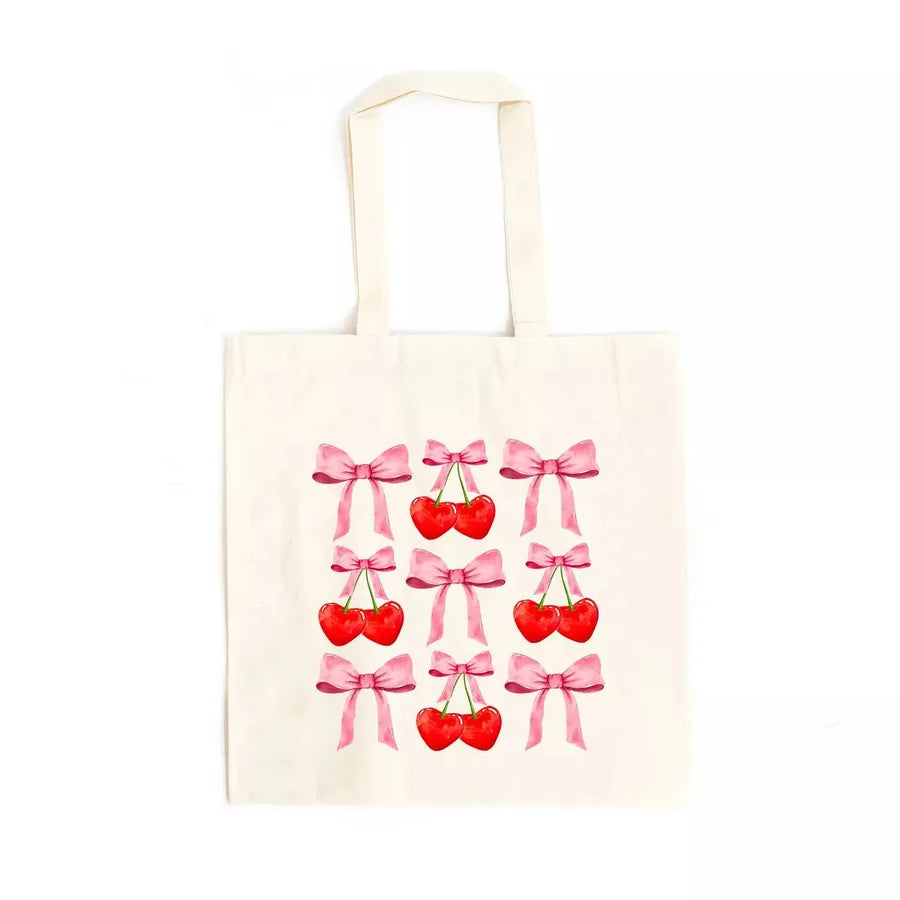 Student Cute Butterfly Knot Printed Canvas Bag Single Shoulder Foldable Shopping Handbag Ladies Tote Bag